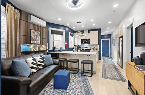 Hackensack River Waterfront Apartment | Modern 3BR/2BA - Easy Walk to NYC Train