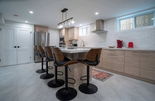 Seven Oaks Apartment | Modern 3BR Basement Retreat w/Workspace & Parking!