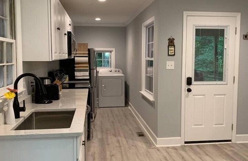 Cary House | Modern 4BR 3BA Ranch Home w Fenced-in Backyard