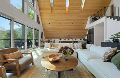 Asheville House | Modern A-Frame Cabin | Panoramic Views | Hot Tub