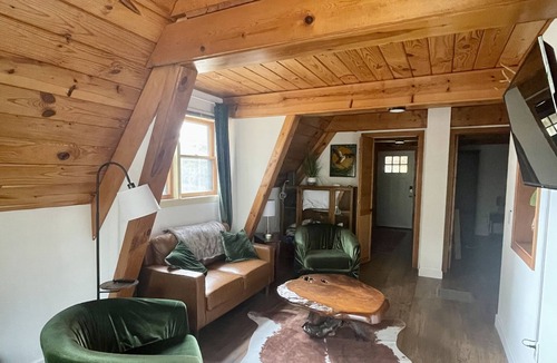 Stockton Cabin | Modern A-Frame Cabin with a Tranquil Pond and Fiber internet!