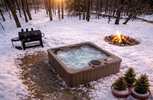 Town of Denning Ski Chalet | Modern A-Frame Catskills Hot Tub & Fireplace