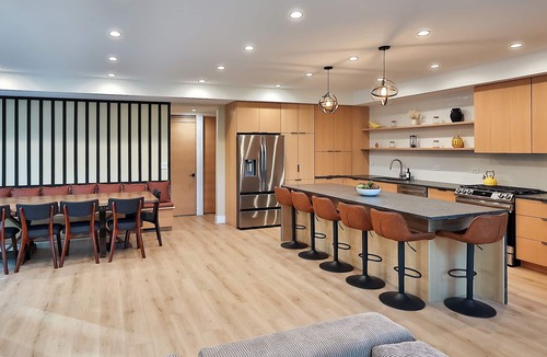 Powers Lake Cabin | Modern A-Frame Lake Cabin w/Pickleball Ct.4Bd 3Ba