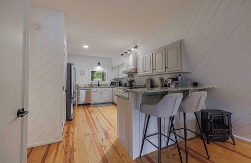 Morganton Cabin | Modern A-Frame on Lake Blue Ridge w/Private Dock & Hot Tub