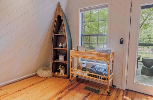 Morganton Cabin | Modern A-Frame on Lake Blue Ridge w/Private Dock & Hot Tub