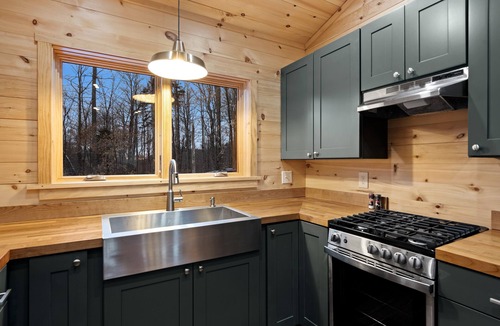 Town of Webb Cabin | Modern ADK Cabin nwith Outdoor Sauna in Old Forge