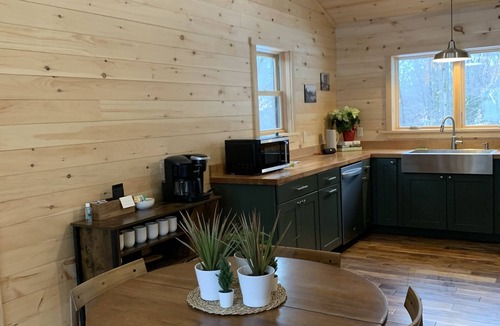 Town of Webb Cabin | Modern ADK Cabin nwith Outdoor Sauna in Old Forge