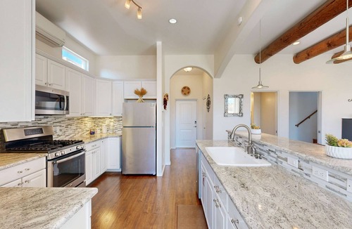 Southside House | Modern Adobe Home w/ Mountain-View Balcony, Short Drive Downtown