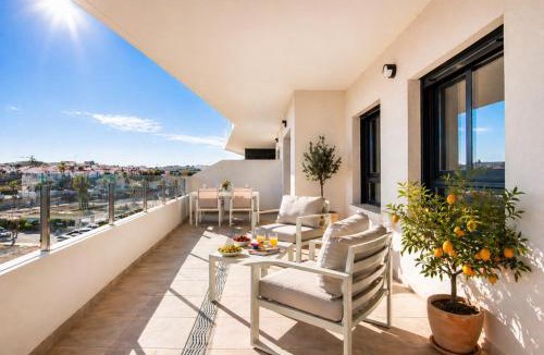 San Miguel de Salinas Apartment | Modern Apartment with Large Sunny Terrace & Pool Costa Blanca