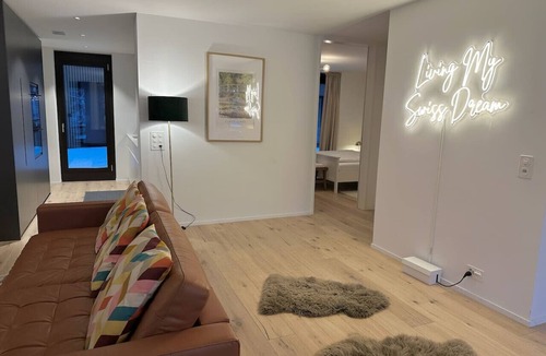 Central Interlaken Apartment | Modern Apartment Balcony AC Interlaken West