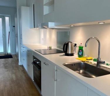 Vallensbæk Strand Apartment | Modern Apartment by Beach and Metro