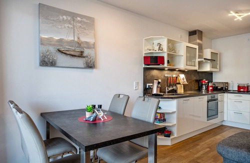 Scharbeutz Apartment | Modern Apartment "Moin am Meer", with Balcony & Wi-Fi; Garage Available