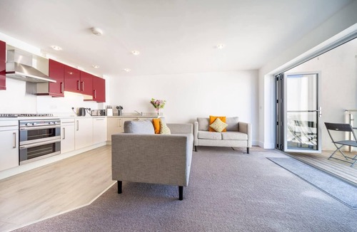 Lusty Glaze Apartment | Modern Apartment, Sea Views, Private Parking