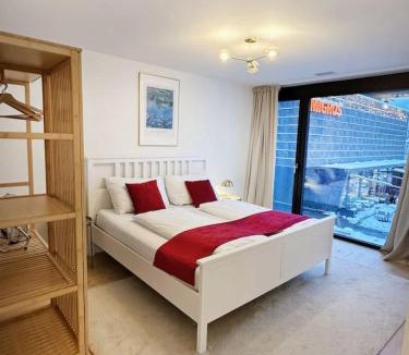Central Interlaken Apartment | Modern Apartment with Balcony and BBQ at Interlaken West Station