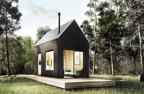 Oakwood House | Modern Barn House Bliss Cabin 7