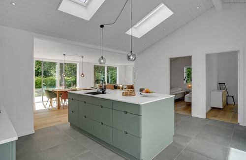 Elsegarde Strand House | Modern, bright vacation home located only 300 m from the sandy beach.