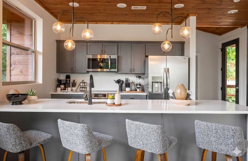 Pittman Center Cabin | Modern Cabin - Heated Swim Spa - Pool Table - Fire Pit
