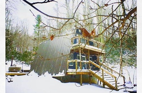 Hot Springs Cabin | Modern Cabin near Max Patch