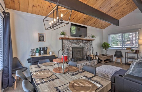 Running Springs Cabin | Modern Cabin w/Game Room & Deck, Near Skiing