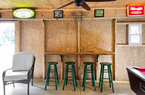 Kerhonkson Cabin | Modern Catskills Oasis w Pool and Bar Hall