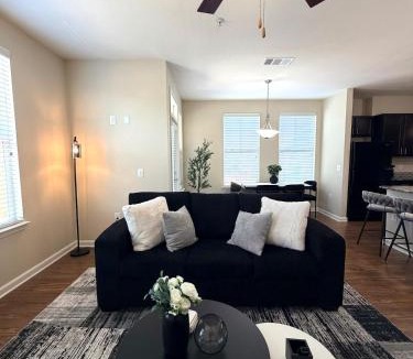 Addicks Apartment | Modern Comfort, 3-Bed Apartment with Balcony