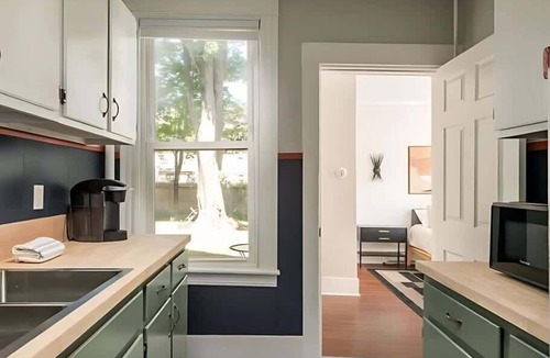 Deering Center Apartment | Modern Comfort: Stylish 2BR for Long-Term Stays