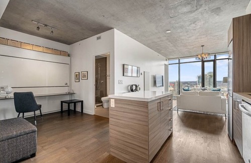 Connaught Apartment | Modern Comfort with Views, Parking, Office & AC