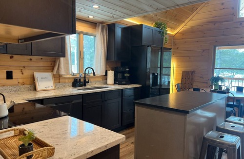 Barnstead Cabin | Modern & Cozy Lakefront Cabin: Rustic Charm and Serene views