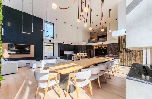 Tannersville House | Modern Creekfront Mansion with Indoor Pool by Camelback