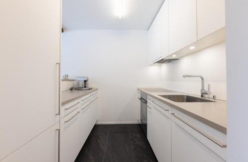 Champfer Apartment | Modern crossing apartment facing Piz Rosatsch