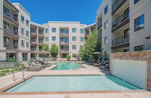 Orange Heights Apartment | Modern Desert Escape | Pool, Gym, W/D, Parking