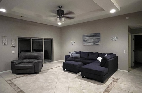 Alamogordo House | Modern Desert Oasis with heated pool, hot tub and game room