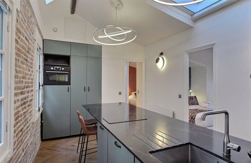 Saint-Gervais Apartment | Modern, elegant 2 BD 2 BTH, in the Marais, insurance included