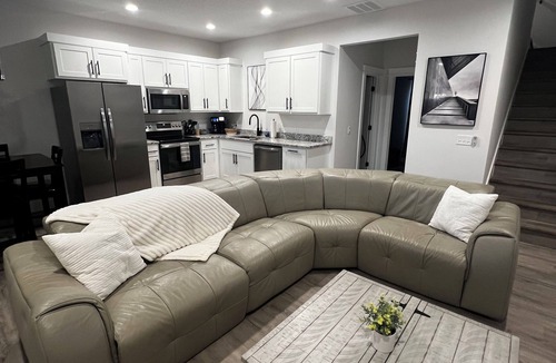 Joplin House | Modern Family Getaway! Heated Pool, Hot tub Theatre Room, Game room!