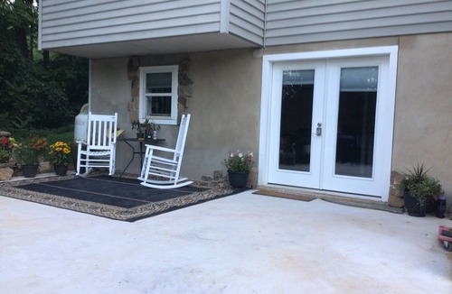 Clifford Apartment | Modern , farmhouse basement, suite, queen bed, efficiency , dogs welcome.