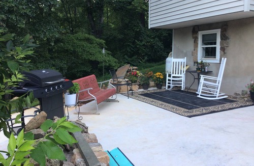 Clifford Apartment | Modern , farmhouse basement, suite, queen bed, efficiency , dogs welcome.