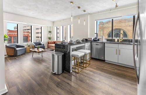 Wholesale District Apartment | Modern Flat off Meridian - Walk Anywhere Downtown