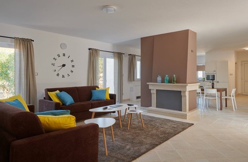 Rudina Villa | Modern four-bedroom Villa Nella with private pool and beautiful sea view