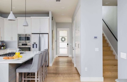 Barton Hills House | Modern French-Style Home w/Loft, Patio & Bikes Included - The Watson