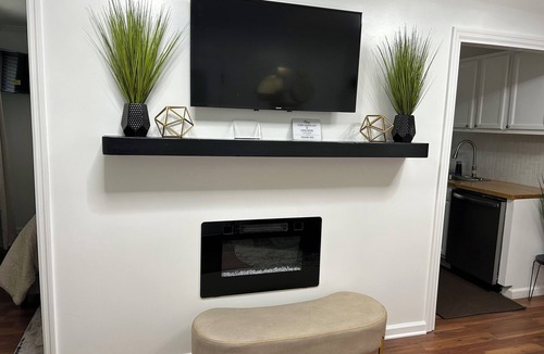 Fayetteville Apartment | Modern, fully equipped studio with separate sleeping area. 2 guests max.