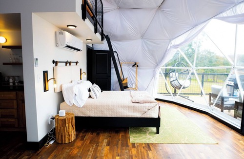 Coosa Resort | Modern Geodesic Dome: Hot Tub, Seclusion, & Lake Views