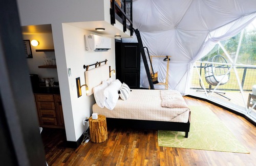 Coosa Resort | Modern Geodesic Dome: Hot Tub, Seclusion, & Lake Views