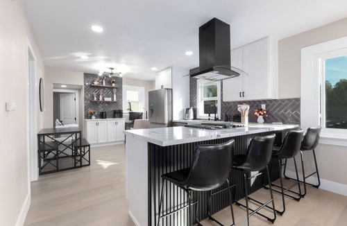 Corridor House | Modern Home Near Downtown with Firepit and BBQ
