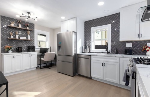 Corridor House | Modern Home Near Downtown with Firepit and BBQ