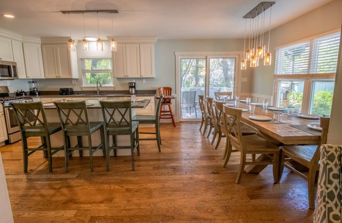 Michigan City House | Modern home with fire-pit and well equipped for large groups