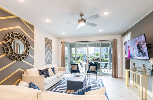 Galilee House | Modern Home with Private Pool, Game Room and Theater near Disney with Hotel Amenities by Rentyl - 417S