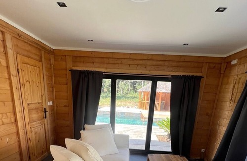 Saint-Alexandre Ski Chalet | Modern hood house with swimming pool, spa and pool house private in Provence