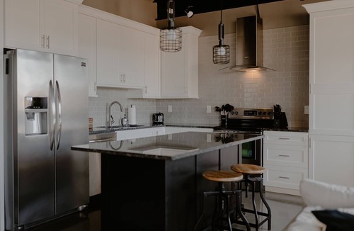 Benton Harbor Apartment | Modern Industrial Loft for Two