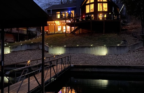 Gravois Mills House | Modern Lakefront Escape with Chic Interior Design & Spacious 2-Level Dock