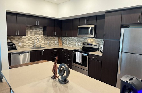 Central San Mateo Apartment | Modern Lux 1-Bedroom Chock-Full of Amenities. Caltrain & SFO < 10mins